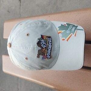 Autumn Bluffs Echo 45th Oktoberfest USA Adjustable Strap-on Hat Cap Beige